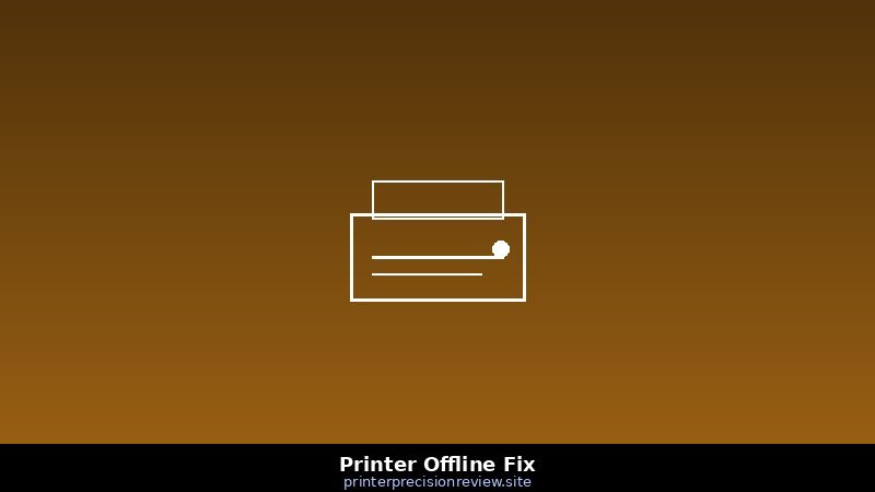 Printer Offline Fix
